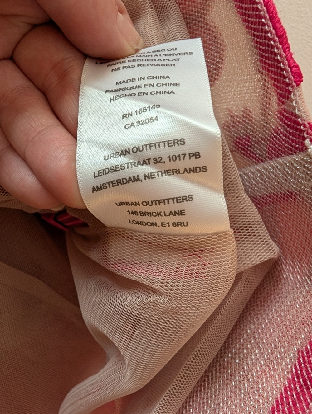 Anthropologie Pink Floral Appliqué Mini Dress - Picture 10 of 13